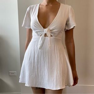 Lulus Sea Day white skater dress